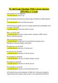 NU 664 Exam Questions With Correct Answers &NewLine;20252026 A&plus; Grade 