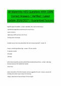All Maternity HESI Questions With 100&percnt;&NewLine;Correct Answers &vert; Verified &vert; Latest&NewLine;Update 2026&sol;2027 &vert; Guaranteed Success