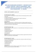 NUR 2459 RASMUSSEN UNIVERSITY - EXAM 1 LATEST 2026&sol;2027 &vert; HEALTH ASSESSMENT &vert; EXPERT VERIFIED &vert; 40 VERIFIED Q&A &vert; DETAILED RATIONALES &vert; PASS GUARANTEED &ndash; A&plus; GRADED