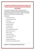 ATI Capstone Comprehensive Assessment Form B Exam &ndash; 200 Complete Questions and Answers with Rationales 2026&sol;2027 Latest Update 