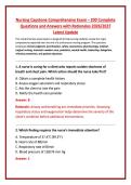 Nursing Capstone Full Complete Exam Bundle 