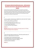 ATI Capstone Mental Health Nursing Exam &ndash; 200 Complete &NewLine;Questions and Answers with Rationales 2026&sol;2027 Latest &NewLine;Update 