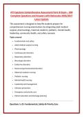 ATI Capstone Comprehensive Assessment Form B Exam &ndash; 200 &NewLine;Complete Questions and Answers with Rationales 2026&sol;2027 &NewLine;Latest Update 