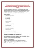 ATI Capstone Comprehensive Assessment Form A Exam &ndash; 200 &NewLine;Complete Questions and Answers with Rationales 2026&sol;2027 Latest &NewLine;Update 