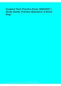 Surgical Tech Practice Exam Study Guide Practice Questions Exam Prep 2026&sol; 2027
