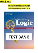 A Concise Introduction to Logic &lpar;14th Edition&rpar;