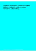 Surgical Technology Certification Exam Study Guide Practice Questions Exam Prep 2026&sol; 2027
