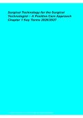 Surgical Technology for the Surgical Technologist Positive Care Approach Chapter 1 Key Terms 2026&sol; 2027