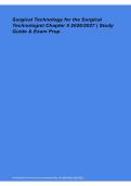 Surgical Technology for the Surgical Technologist Chapter 5 Study Guide Exam Prep 2026&sol; 2027