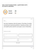 WGU D439 FOUNDATIONS QUESTIONS WITH ACCURATE ANSWERS