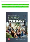  A Topical Approach to Lifespan Development &lpar;11th Edition&rpar;