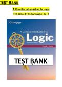A Concise Introduction to Logic &lpar;14th Edition&rpar;