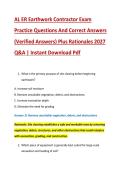 AL ER Earthwork Contractor Exam &NewLine;Practice Questions And Correct Answers &NewLine;&lpar;Verified Answers&rpar; Plus Rationales 2027 &NewLine;Q&A &vert; Instant Download Pdf 