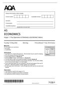 2026 AQA AS-Level Economics Paper 1 QP& MS &lbrack;2026&rsqb;