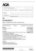 2026 AQA AS-Level Economics Paper 2 QP & MS &lbrack;2026&rsqb;