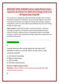 2026&sol;2027 ANCC AGACNP Frances Guide Review Exam &ndash; Questions & Answers for Adult-Gerontology Acute Care NP Board Exam Prep PDF 