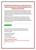2026&sol;2027 ANCC AGACNP Frances Guide Review Exam &ndash; &NewLine;Questions & Answers for Adult-Gerontology Acute Care &NewLine;NP Board Exam Prep PDF 
