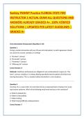 Barkley PMHNP Practice  ACTUAL EXAM ALL QUESTIONS AND &NewLine;ANSWERS ALREADY GRADED A&plus;&period; 100&percnt; VERIFIED &NewLine;SOLUTIONS &vert; UPDATED PER LATEST GUIDELINES &vert; &NewLine;GRADED A&plus;