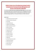 NR 601 Primary Care of the Maturing and Aged Family &vert; &NewLine;Comprehensive Final Exam Review 200 Questions and &NewLine;Answers with Rationales 2026&sol;2027