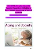 Test Bank for Aging and Society&colon; Canadian Perspectives&comma; 8th Edition by Lori Campbell&comma; Mark Novak & Herbert Northcott &vert; Chapters 1&ndash;14 &vert; All Chapters &vert; Practice Questions with Correct Answers & Detailed Rationales