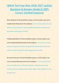QMHA Test Prep &lpar;New 2026 2027 Update&rpar; Questions & Answers -Grade A- 100- Correct &lpar;Verified Solutions&rpar;&period;