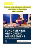FUNDAMENTAL ORTHOPEDIC MANAGEMENT for the Physical Therapist Assistant 4th edition by Robert C&period; Manske COMPLETE GUIGE 2025&NewLine;