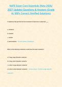  NATE Exam Core Essentials&lpar;New 2026 2027 Update&rpar; Questions & Answers -Grade A- 100- Correct &lpar;Verified Solutions&rpar;&period;