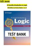 A Concise Introduction to Logic &lpar;14th Edition&rpar;