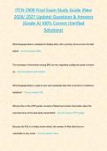 ITCN 2900 Final Exam Study Guide &lpar;New 2026 2027 Update&rpar; Questions & Answers -Grade A- 100&comma;&period;