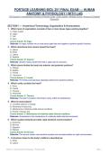 PORTAGE LEARNING BIOL 251 FINAL EXAM &mdash; HUMAN ANATOMY & PHYSIOLOGY I WITH LAB&NewLine;350-Question Comprehensive Practice & Review Guide &bull; 2026 Update &bull; Multiple Choice &bull; Answers & Detailed Rationales&NewLine;