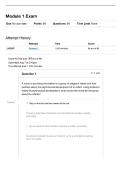 NUR 2811 Capstone Module 1 Exam &vert; Full Questions and Answers &vert; 2026&sol;227 Update &vert; 100&percnt; Correct - International College of Health Sciences&period;