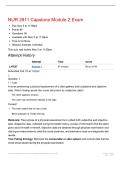 NUR 2811 Capstone Module 2 Exam &vert; Questions and Answers with Rationales &vert; 2026&sol;2027 Updated &vert; 100&percnt; Correct - International College of Health Sciences&period;