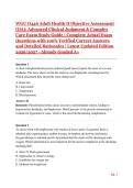 WGU D446 Adult Health II Objective Assessment &lpar;OA&rpar;&colon; Advanced Clinical Judgment & Complex Care Exam Study Guide &vert; Complete Actual Exam Questions with 100&percnt; Verified Correct Answers and Detailed Rationales &vert; Latest Updated Edition 2026&sol;2027 - Graded A&plus;