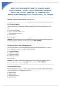 NRNP 6645 PSYCHIATRIC MENTAL HEALTH NURSE PRACTITIONER - EXAM 4 LATEST 2026&sol;2027 &vert; CLINICAL PRACTICE &vert; EXPERT VERIFIED &vert; 40 VERIFIED Q&A &vert; DETAILED RATIONALES &vert; PASS GUARANTEED &ndash; A&plus; GRADED