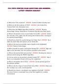PCC FMTB VERIFIED EXAM QUESTIONS AND ANSWERS - LATEST VERSION 2026&sol;2027&NewLine;&NewLine;