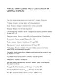 NUR 257 EXAM 1 &lpar;GERIATRICS&rpar; QUESTIONS WITH VERIFIED ANSWERS