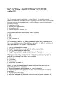 NUR 257 EXAM 1 QUESTIONS WITH VERIFIED ANSWERS