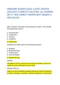 PEREGRINE BUSINESS EXAM &vert;LATEST UPDATED 2026&sol;2027 A COMPLETE SOLUTION &vert;ALL ANSWERS GET IT 100&percnt; CORRECT VERIFIED BEST GRADED A&plus; FOR SUCCESS