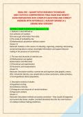 BMAL 590 &ndash; QUANTITATIVE RESEARCH TECHNIQUES  &NewLine;AND STATISTICS COMPREHENSIVE FINAL EXAM 2026 NEWEST &NewLine; EXAM PREPARATION WITH COMPLETE QUESTIONS AND CORRECT &NewLine;ANSWERS WITH RATIONALES &vert; ALREADY GRADED A&plus;&vert;  &NewLine;&vert;BRAND NEW VERSION&excl;&excl; 
