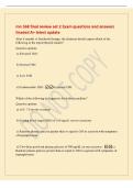 mn 568 final review set 2 Exam questions and answers&NewLine;Graded A&plus; latest update&NewLine;After 6 months of Synthroid therapy&comma; the clinician should expect which of the&NewLine;following in the repeat thyroid studies&quest;&NewLine;Question options&colon;&NewLine;a&rpar; Elevated TSH&NewLine;b&rpar; Normal TSH&NewLine;c&rpar; L
