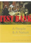  A People and a Nation&colon; A History of the United States&comma; 11th Edition &ndash; Comprehensive Test Bank and Exam Questions