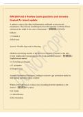 MN 568 Unit 6 Review Exam questions and answers&NewLine;Graded A&plus; latest update&NewLine;A patient is seen in the clinic with hematuria confirmed on microscopic&NewLine;examination&period; The clinician should inquire about the ingestion of which of these&NewLine;substances that might be th