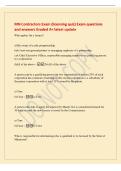 MN Contractors Exam &lpar;licensing quiz&rpar; Exam questions&NewLine;and answers Graded A&plus; latest update&NewLine;Who applies for a license&quest;&NewLine;a&rpar;The owner of a sole proprietorship&NewLine;b&rpar;At least one general partner or managing employee of a partnership&NewLine;c&rpar;A Chief Executive Officer&comma; 