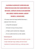California Fluoroscopy Supervisor and Operator Exam 2026 &ndash; Complete Study Guide with 700 Practice Questions&comma; Verified Answers and Detailed Rationales