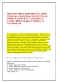 ARKANSAS APPLICATOR TEST AND STUDY &NewLine;GUIDE EXAM 300 ACTUAL QUESTIONS AND &NewLine;CORRECT ANSWERS WITH RATIONALE &NewLine;LATEST UPDATE ALREADY GRADED A&plus; &NewLine;ASSURED PASS
