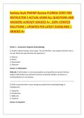 Barkley-Style PMHNP Review ACTUAL EXAM ALL QUESTIONS AND &NewLine;ANSWERS ALREADY GRADED A&plus;&period; 100&percnt; VERIFIED &NewLine;SOLUTIONS &vert; UPDATED PER LATEST GUIDELINES &vert; &NewLine;GRADED A&plus;