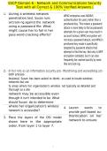 SSCP Domain 6 - Network and Communications Security Test with all Correct & 100&percnt; Verified Answers &vert;Guaranteed to Pass