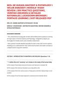 BIOL 251 HUMAN ANATOMY & PHYSIOLOGY I W&sol;LAB 2026&sol;2027 &vert; MODULE 1 EXAM REVIEW &vert; 200 PRACTICE QUESTIONS&comma; VERIFIED ANSWERS & DETAILED RATIONALES &vert; LOCKDOWN BROWSER &vert; PORTAGE LEARNING &vert; JUST RELEASED PDF