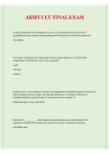 Army Captains Career Course &lpar;CCC&rpar; Final Exam 2026&sol;2027 &vert; Comprehensive Study Guide&comma; Exam Questions & Answers &vert; Military Leadership & Operations Prep