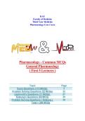 Ultimate General Pharmacology MCQ Bank&colon; 208 Practice Questions & Solutions